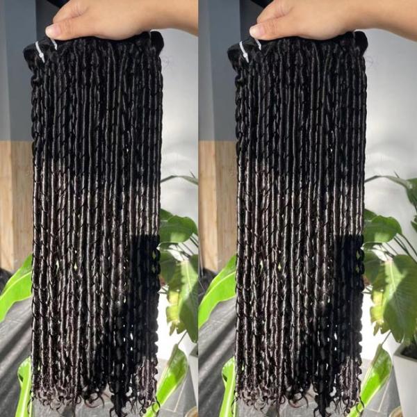 Um doador virgem cutícula alinhada duplo desenhado cabelo humano pacote vendedores Super Funmi Pixie Curl