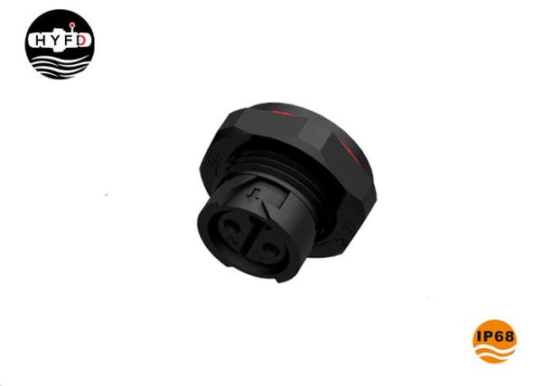 Conector selado silicone da montagem do painel do Pin do nylon PA66 M19 3