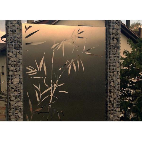 Decorative Stainless Steel Garden Ornaments With Bamboo Patterns