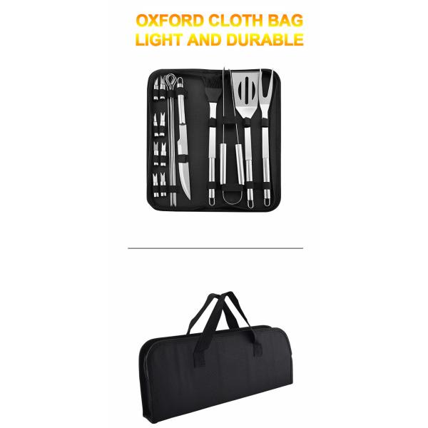 Многофункциональный гриль БАРБЕКЮ поставляет утвари барбекю нержавеющей стали с сумкой хранения
