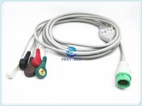 Cable de Mindray Ecg de 5 ventajas, alrededor de 12 cables y Leadwires adultos de Ecg de los pernos