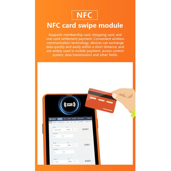 5.45inch Android Systems Mobile Pos Machine Handheld Smart Cashier Terminal with Printer Output Type Monochrome and Wifi