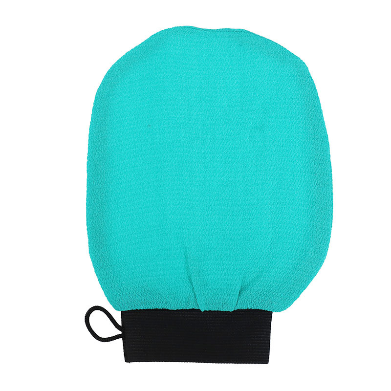 Elasticated Cuffs 21x15cm Exfoliating Scrub Glove / Bamboo Fiber Shower Gloves