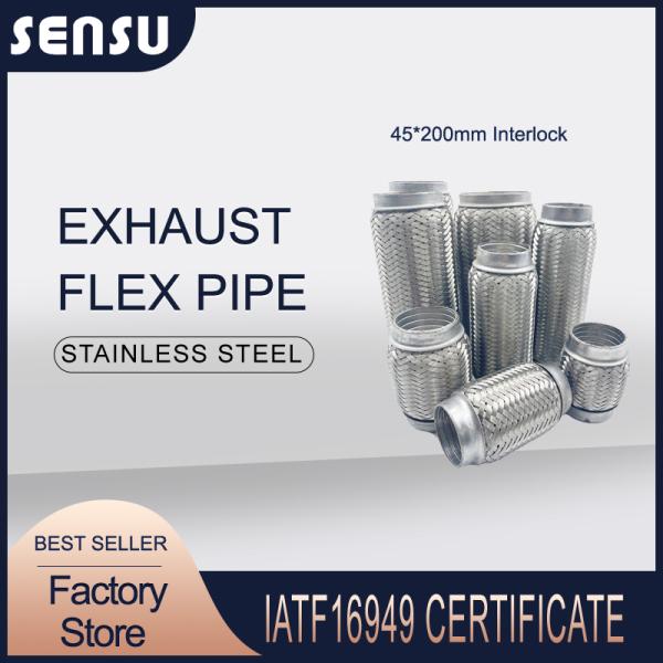 45X100mm Inside Interlock Exhaust Flexible Pipe SS201 202 304