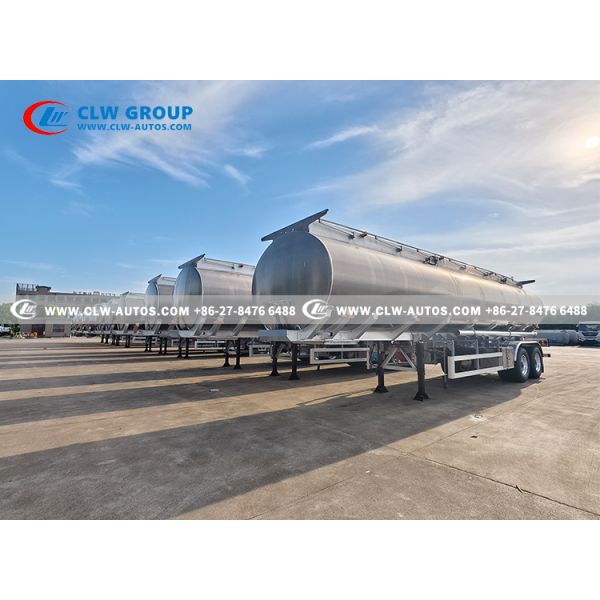 38000L Capacity 3-Compartment Aluminum Alloy Fuel Tank Semi-Trailer for Bulk Fuel Transport