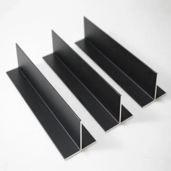 T deu forma ao perfil de alumínio do feixe anodizado/pó preto revestido