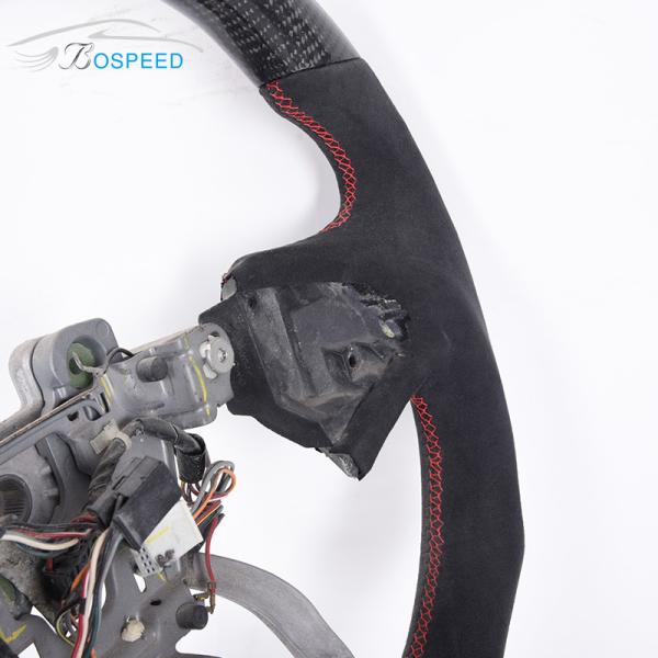 Real Carbon Fiber Leather Sports Cadillac Steering Wheel Stitching 2022 OEM ODM