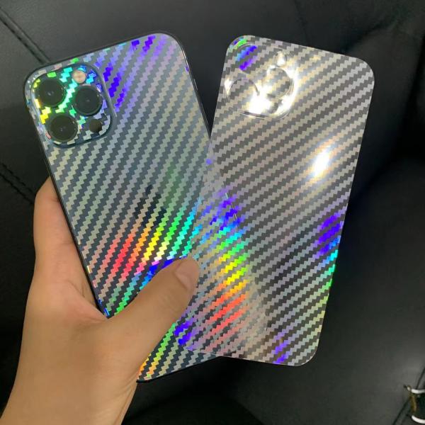 PVC TPU Screen Protector Gradient Carbon Fiber Mobile Phone Protection Sticker