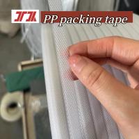 Hot selling film tape PP plastic strapping tape PP packaging tape PP hot melt strapping tape for 5-19mm width