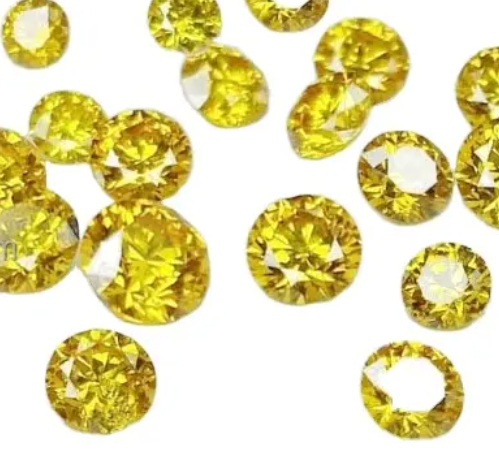 Vvs Vs Fancy Vivid Yellow Синтетические лаборатории выращенные драгоценные камни Hpht CVD Loose Diamond