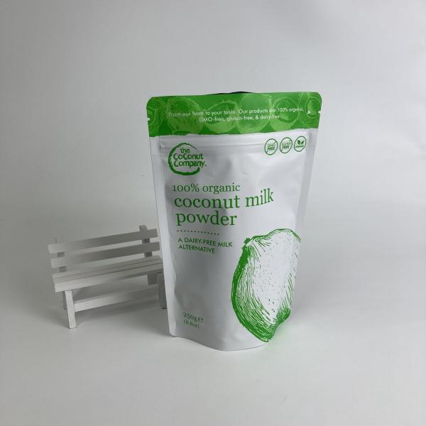 Custom Printed Food Grade Resealable Aluminum Foil Bags Stand Up Zipper Bags for Protein Powder