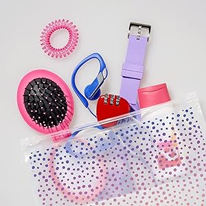 Reusable Travel Makeup And Accessory Bag, Great For School Or Work, Chic Collection Pouch