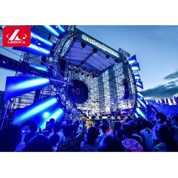 Customized Circle Shape Concert Aluminum Square Truss For Stage Lighting Decorate