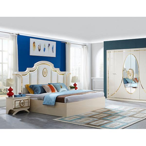 Cabrini MDF Modern Apartment Bedroom Sets Furniture ODM OEM Low Key Luxury