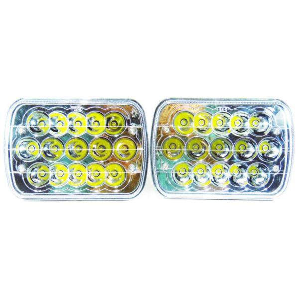 7 X 6 Inch LED Jeep Headlight High Low Sealed Beam H 3600 L 1600 Lumen