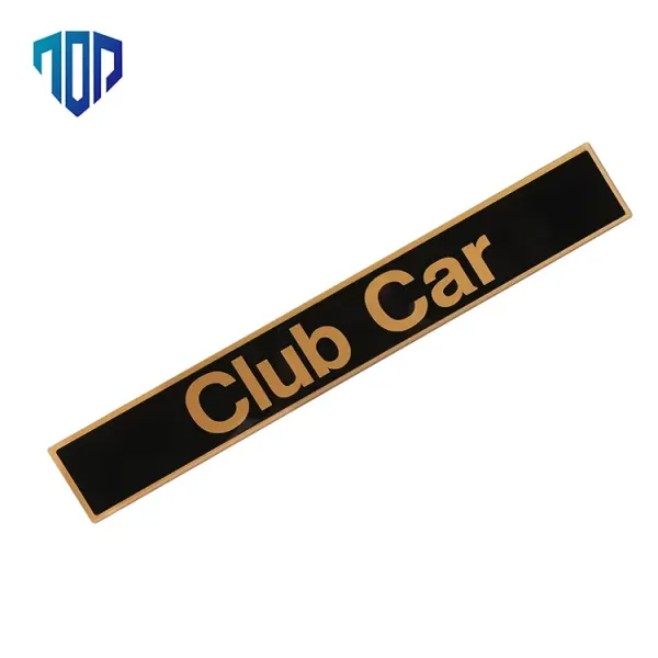 Club Car Precedent 102502601 Black & Gold Name Plate