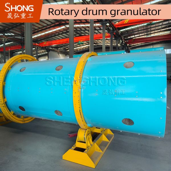 Carbon Steel Rotary Drum Granulator for Fertilizer Granulation with 5-10 ton/hour Capacity and Corrosion Resistance