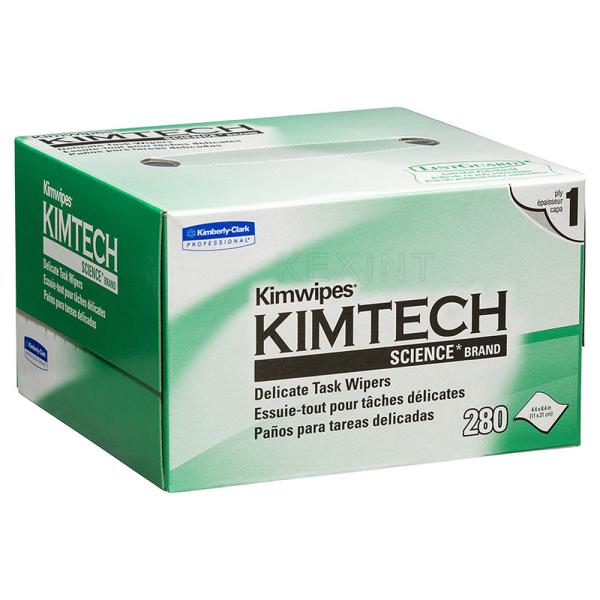 Lenços de limpeza de fibra ótica de papel livre de poeira Kimwipes 100% papel de limpeza de polpa de madeira