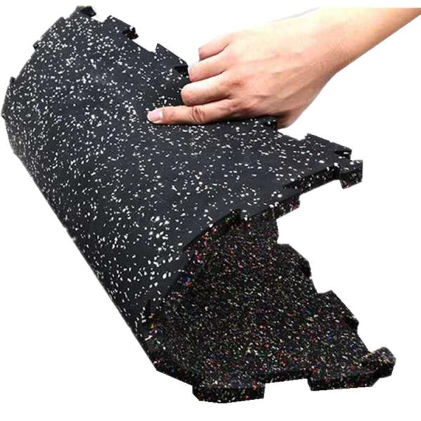 Customized Heavy Duty Rubber Flooring 485*485mm / 970*970mm Interlocking Fitness Flooring