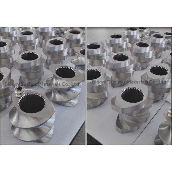CNC Precision Machining Twin Screw Extruder Parts with Wear and Corrosion Resistance and HRC 58-62 Hardness for Polymer Processing