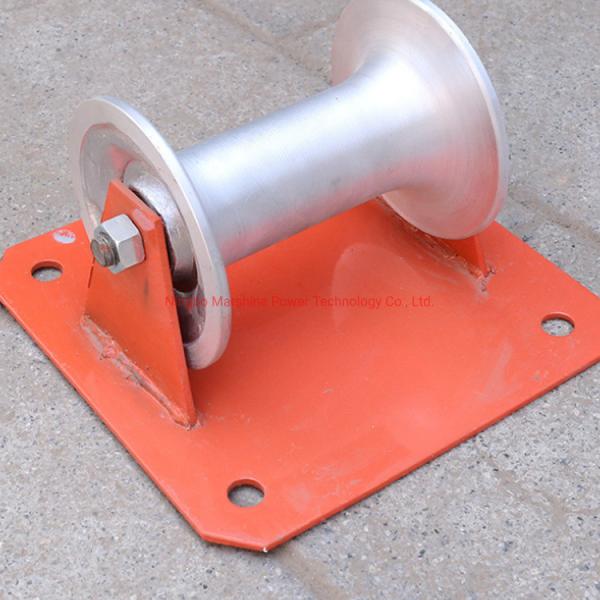 Flat Plate  Wheel Cable Roller  Pulling Cable Guide Roller For Electrical Power Industry