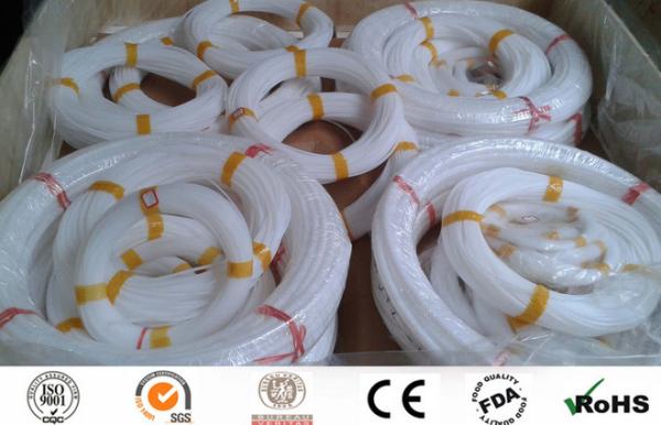 Natural White Extruded Polytetrafluoroethylene Tube For Wire , 0.5mm-250mm