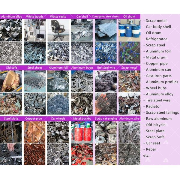 15-20tph Stainless Steel Construction CE ISO TUV Certified Crawler Mobile Shredder for Scrap Metal Processing