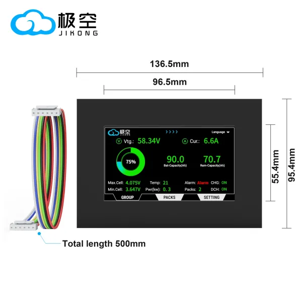 Jikong V19 Smart 4.3 Inch Touch Screen Display Jkbms