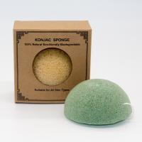 sopro Konjac natural a favor do meio ambiente da esponja Konjac do chá verde de 2.3x1.7In