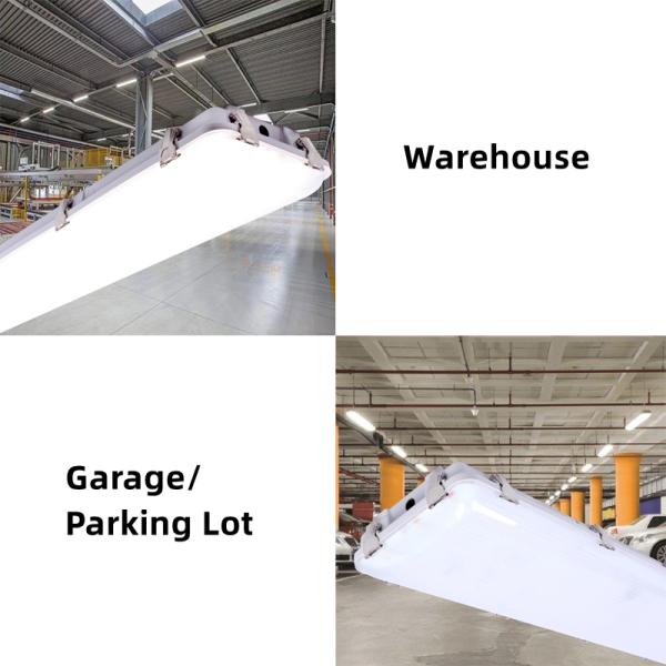 150lm/w 4FT 40500LM 270W LED Vapor Tight High Bay Warehouse Light Fixture IP67 Waterproof