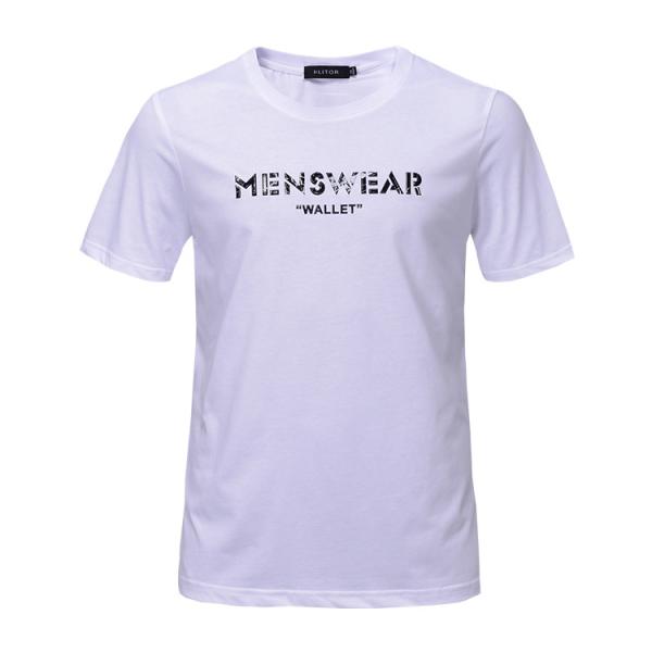 Summer Outdoor Mens Casual T Shirts , Mens Sports T Shirts 100% Cotton
