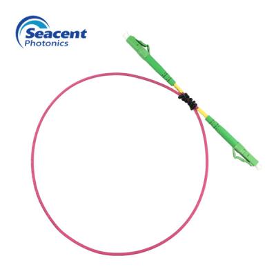 3.0mm LSZH Fiber Optic Patch Cord , Multimode Simplex LC LC APC Patch Cord
