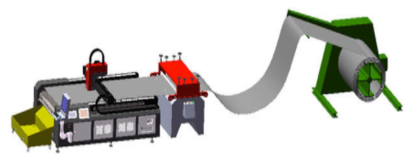 750W 10000mm/min Sheet Metal Fiber Laser Cutting Machine Automatic