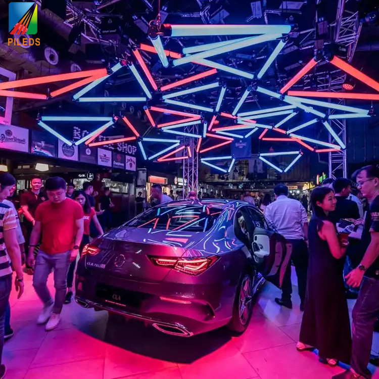 Кинетическая светодиодная пиксельная трубка 360 градусов вращающаяся DMX RGB 8 каналов
