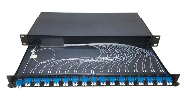 PLC Splitter ODF Patch Panel 1x2 Fiber Optic Planar Light Wave Circuit Frame Distribution Unit