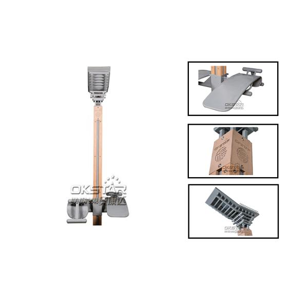 wooden street lamp outdoor fitness sit up board