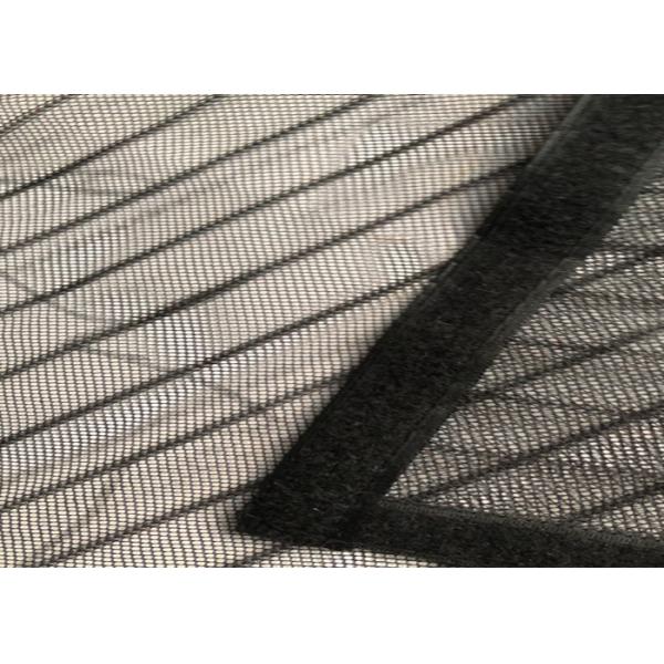 Hotsale Amazon Черная полосатая дверь Москитная сетка 100x210 см Магнитная мягкая сетка дверь