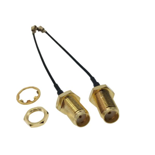 homem da parte alta SMA do cabo coaxial de 50ohm RG58 ao níquel do conector fêmea de SMA