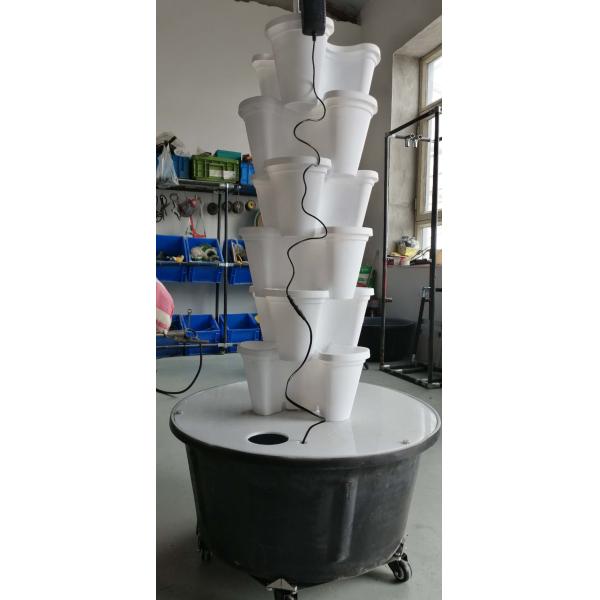 Plastic Modern Outdoor Tower Plant Pots Plastic Flower Pots Stackable