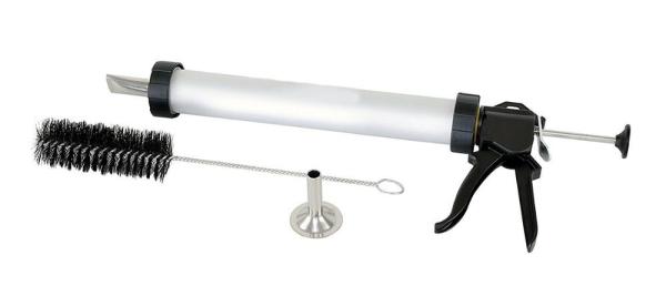 Heavy Duty Pro Level Meat Jerky Gun With 2 Nozzles And Brush 1.5Lbs Capacity