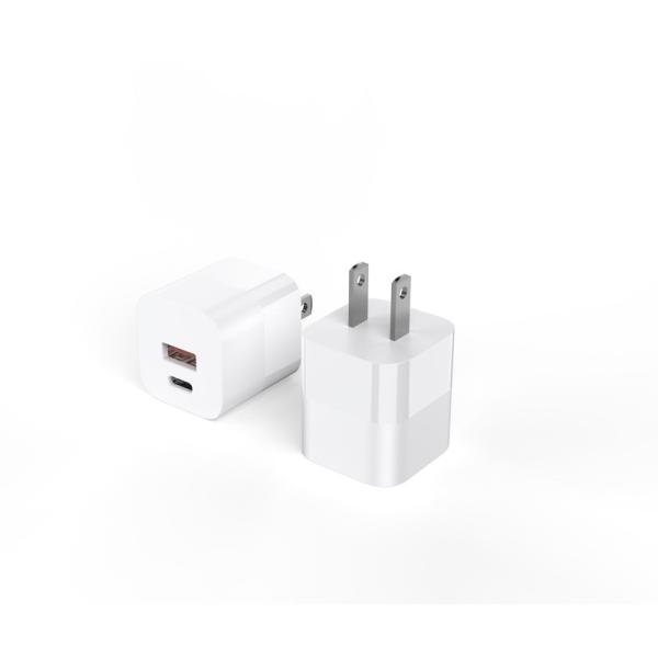 Fast Charging Mini GaN USB Charger ABS PC Plastic Travel Quick Charger