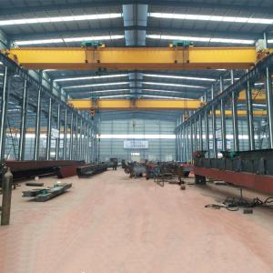 20 Ton Double Girder Overhead Bridge Crane 3 Phase Cabin Control