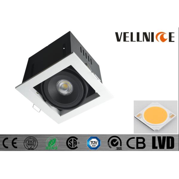 10W  Square ceiling led spotlights 3000K 30 Deg Tiltable with Junction Box