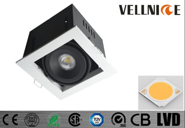 10W  Square ceiling led spotlights 3000K 30 Deg Tiltable with Junction Box
