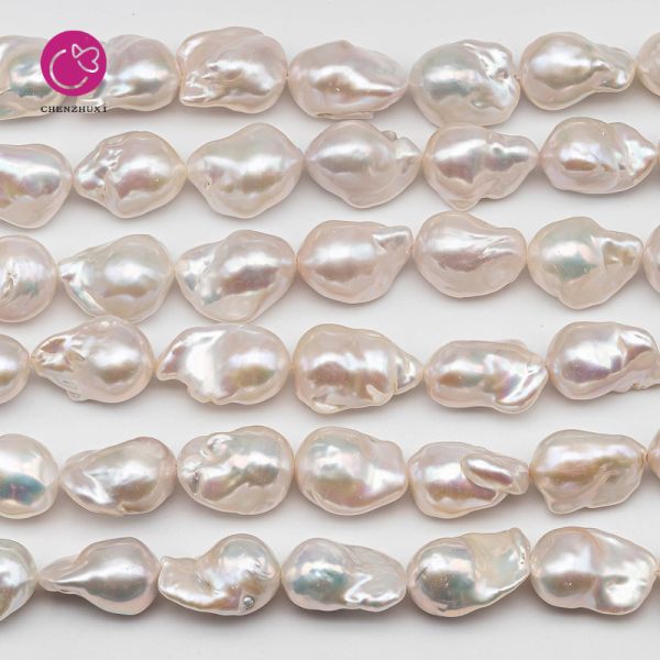 12-14mm Big Size Fresh Water Real Natural Wholesale Price AA Grade Baroque Pearl Beads Strands Fireball