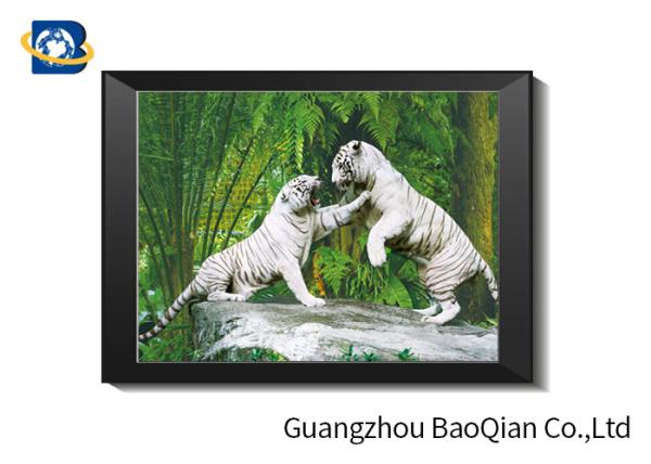 Wolves 3D Lenticular Printing Picture For Gift , Home Decoration