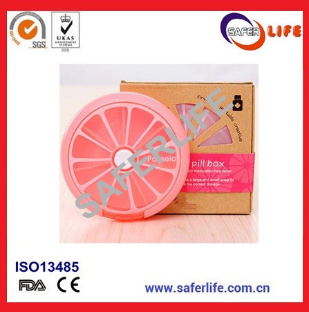 Saferlife 2016 Best hot Newly smart colorful cute pill box for medical promotion product