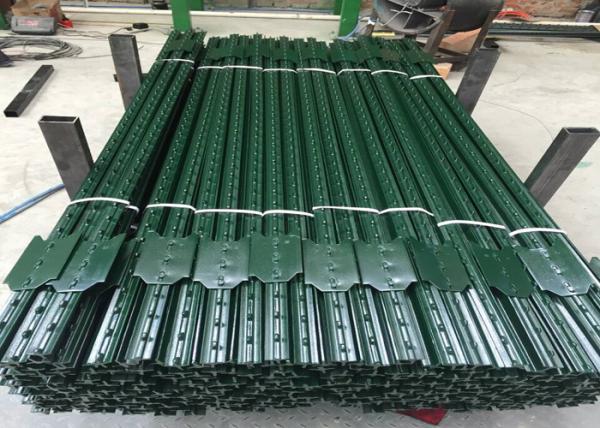 Heavy Duty Green Metal T Post / Farm Fence Posts Bituminous Painted Surface