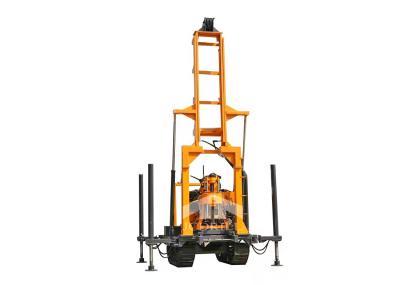 Diesel Engine 13.2kw Power Water Well Drilling Rig Crawler Type Hydraulic