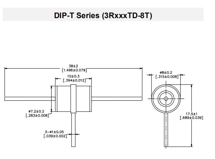 Comp защиты сети ПОГРУЖЕНИЯ и SMD Arrestor Arrester 75V-800V ограничителя перенапряжения серии GDT 3RD-8 нагнетательных труб газа 20KA